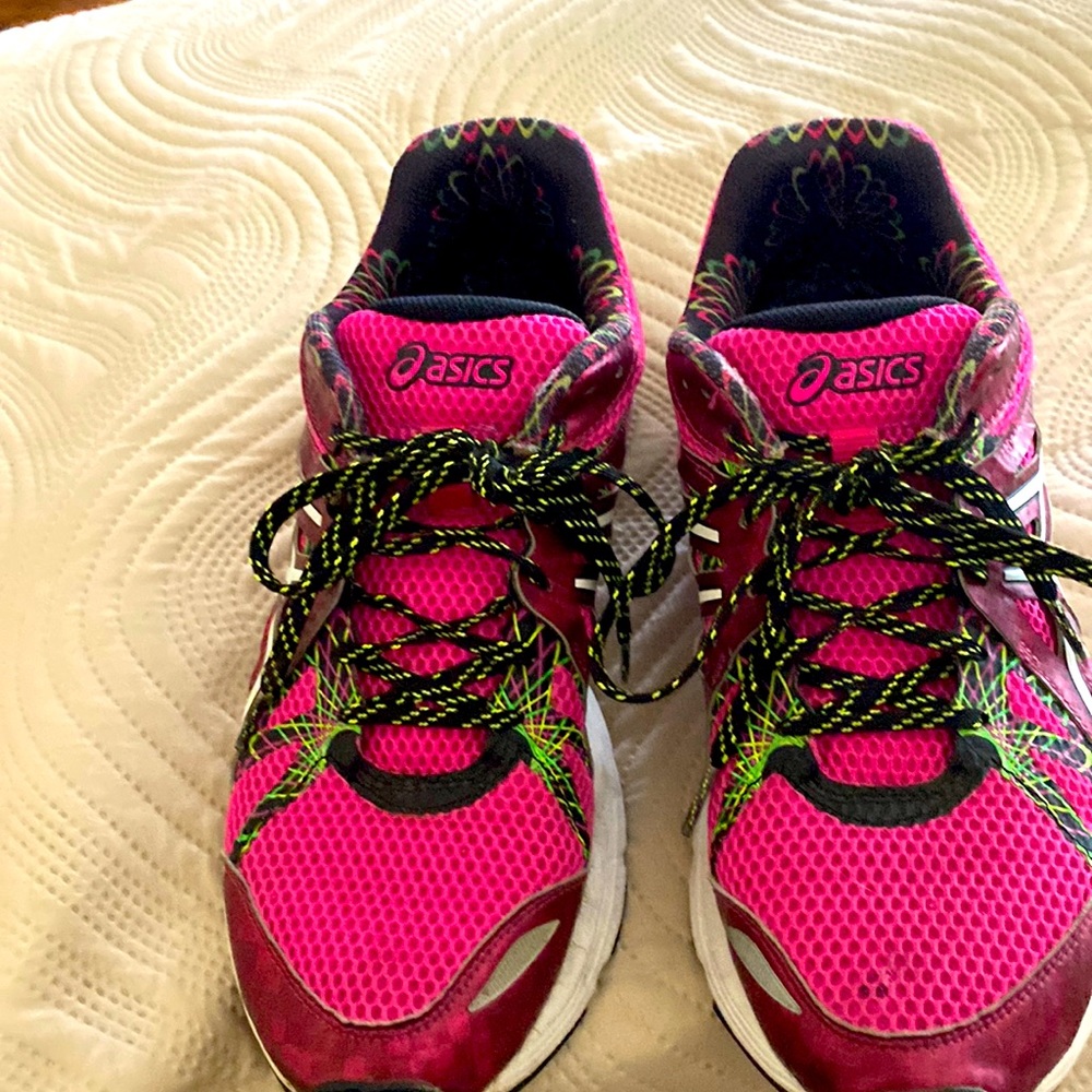ASICS size 11 running shoes.